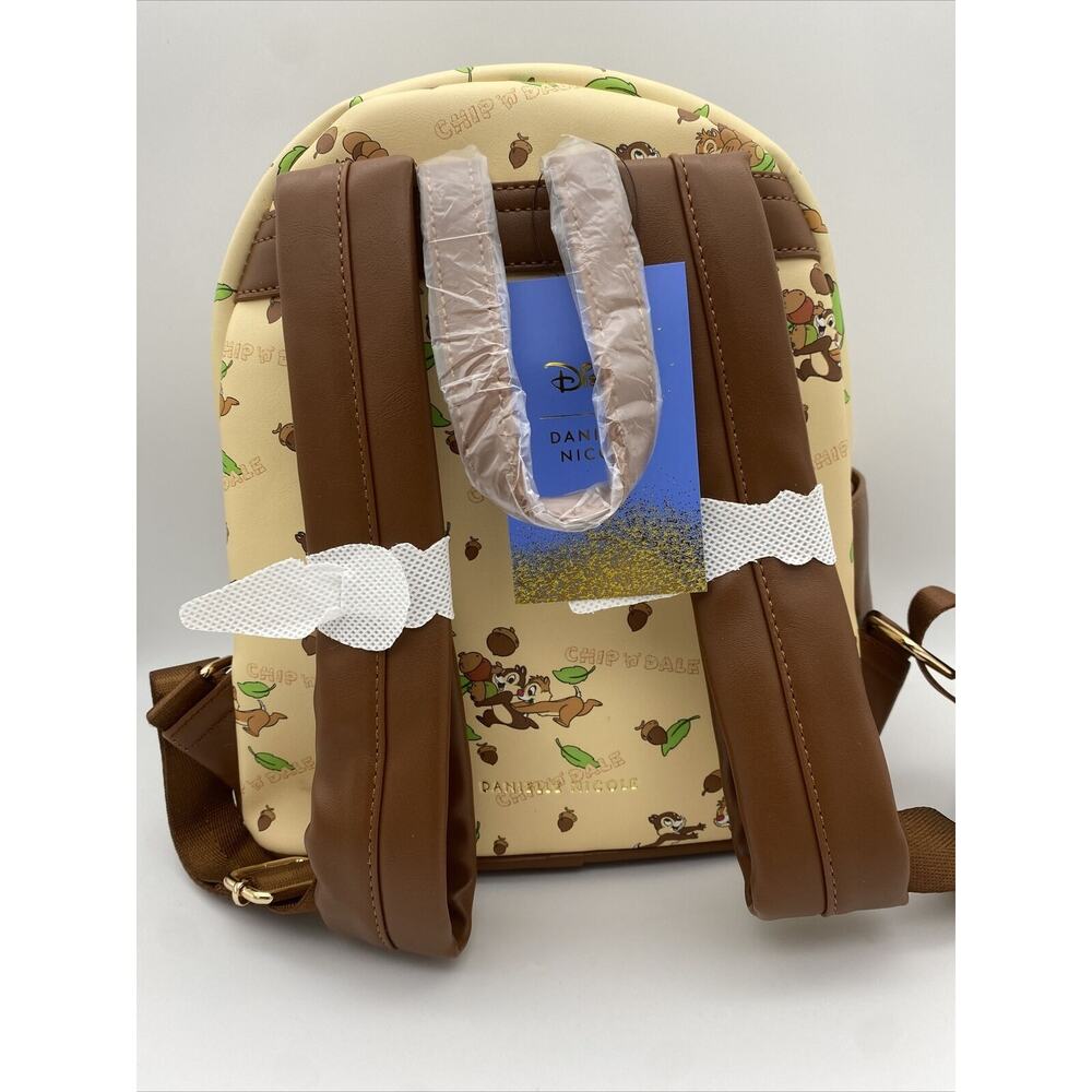 Disney Danielle Nicole Backpack Chip 'n Dale & Acorns Chipmunks Mini Bag - Picture 3 of 7